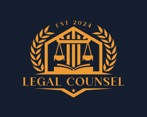 Law Attorney Courthouse logo