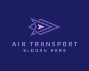 Transport Forwarding Arrow logo design