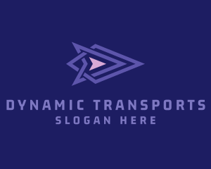 Transport Forwarding Arrow logo design