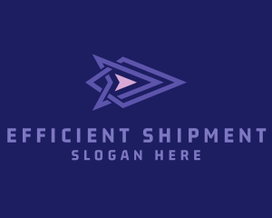 Transport Forwarding Arrow logo design