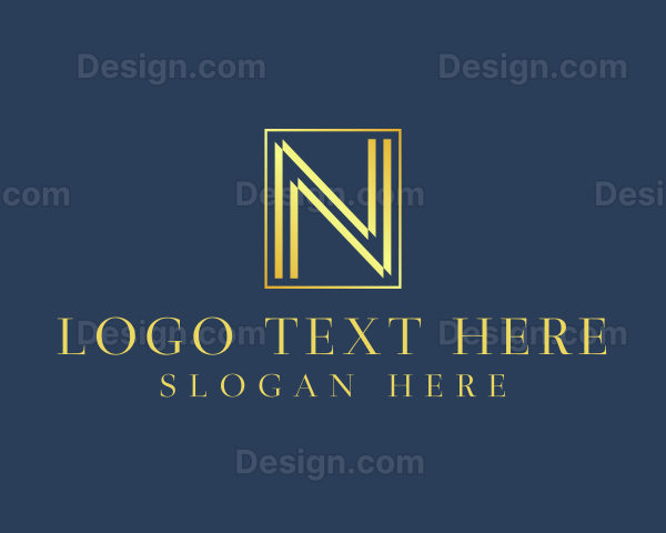 Luxury Elegant Letter N Logo