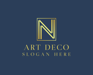 Luxury Elegant Letter N logo design