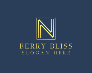 Luxury Elegant Letter N logo design