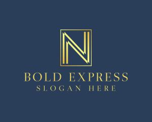 Luxury Elegant Letter N logo design