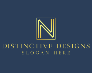 Luxury Elegant Letter N logo design