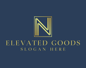 Luxury Elegant Letter N logo design