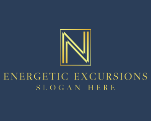 Luxury Elegant Letter N logo design