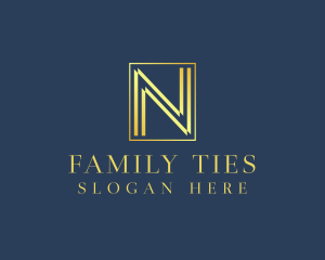 Luxury Elegant Letter N logo design