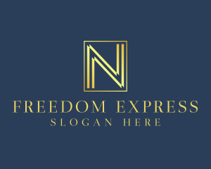 Luxury Elegant Letter N logo design