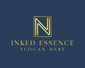 Luxury Elegant Letter N logo design