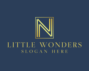 Luxury Elegant Letter N logo design