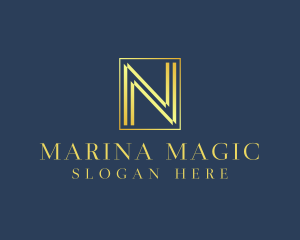 Luxury Elegant Letter N logo design