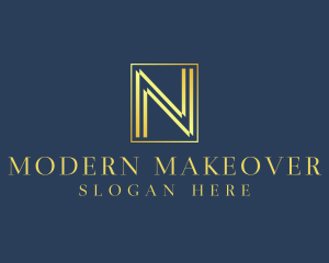 Luxury Elegant Letter N logo design