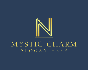 Luxury Elegant Letter N logo design