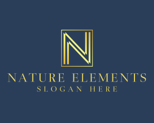 Luxury Elegant Letter N logo design