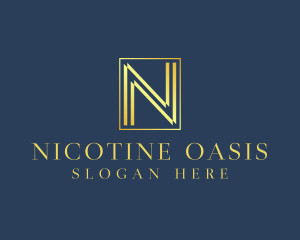 Luxury Elegant Letter N logo design