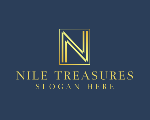 Luxury Elegant Letter N logo design