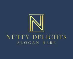 Luxury Elegant Letter N logo design