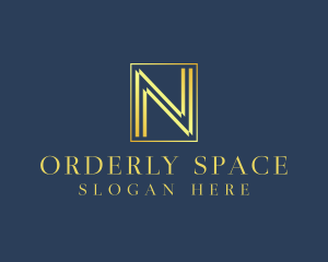 Luxury Elegant Letter N logo design