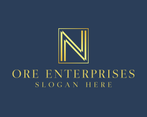 Luxury Elegant Letter N logo design