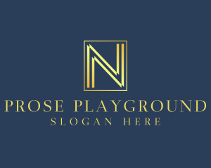 Luxury Elegant Letter N logo design