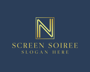 Luxury Elegant Letter N logo design