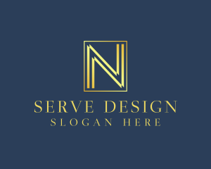 Luxury Elegant Letter N logo design