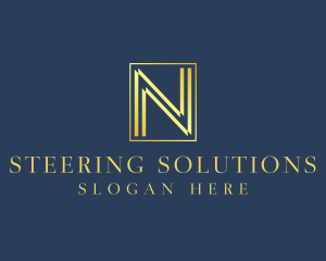 Luxury Elegant Letter N logo design