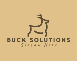 Modern Deer Hunting logo design