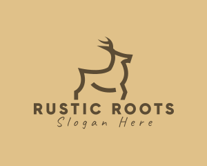 Modern Deer Hunting logo design