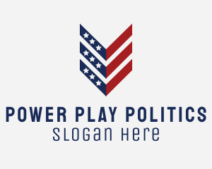 America Politics Flag Arrow  logo