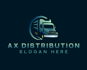 Logistics Trailer Truck logo design