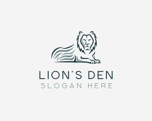 Angry Wild Lion logo design