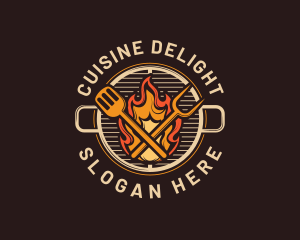 Gourmet Barbecue Grill logo design