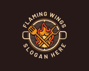 Gourmet Barbecue Grill logo design