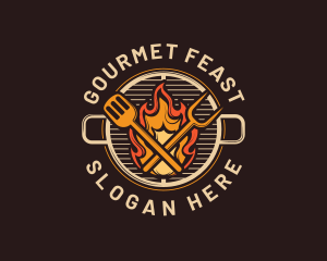 Gourmet Barbecue Grill logo design