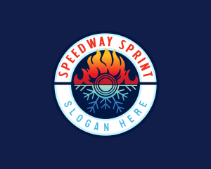 Flame Snow Thermal Logo