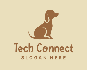 Brown Puppy Dog Logo
