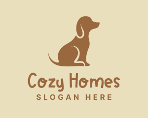 Brown Puppy Dog logo design