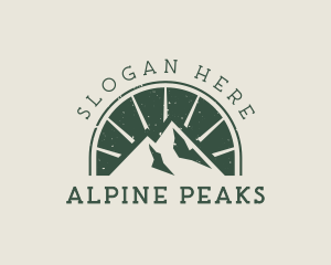 Mountain Peak Hiking logo design