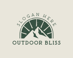 Mountain Peak Hiking logo design