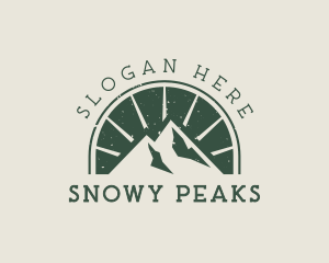 Mountain Peak Hiking logo design