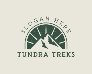 Mountain Peak Hiking logo design