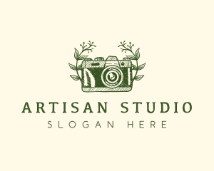 Floral Camera Studio logo design