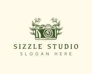 Floral Camera Studio logo design