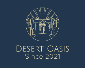 Cactus Desert Motorcycle logo design