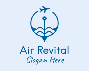 Air Travel Compass  logo design