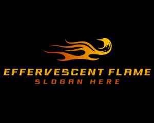 Phoenix Bird Flame logo design