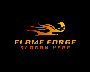 Phoenix Bird Flame logo design