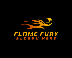 Phoenix Bird Flame logo design